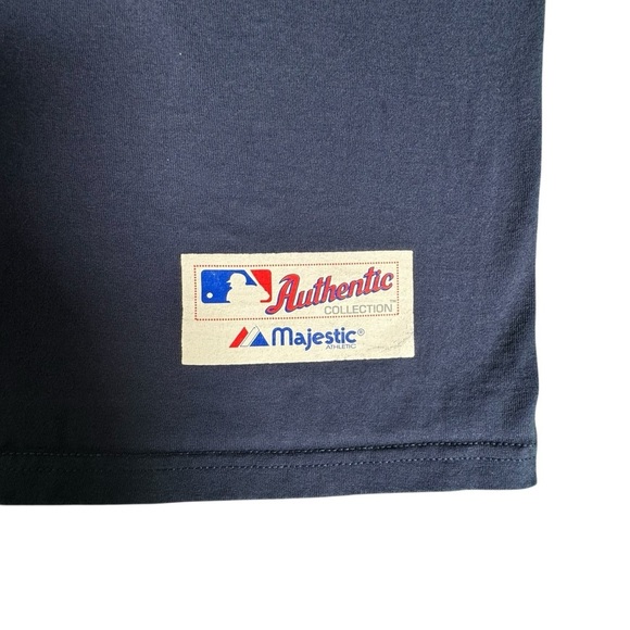 Vintage Milwaukee Brewers Majestic T-Shirt XL MLB Authentic Collection Navy Blue - Picture 3 of 9